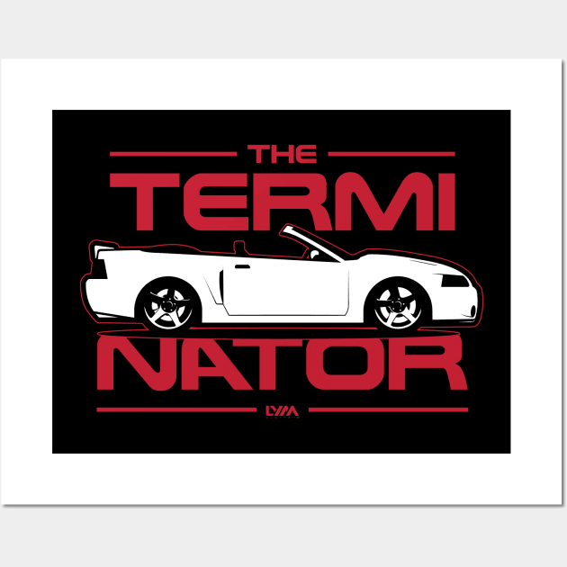 New Edge 1999-2004 Ford Mustang Terminator Convertible Side Wall Art by LYM Clothing